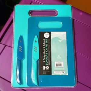 NEW Core Kitchen Board & Knife Set of 4